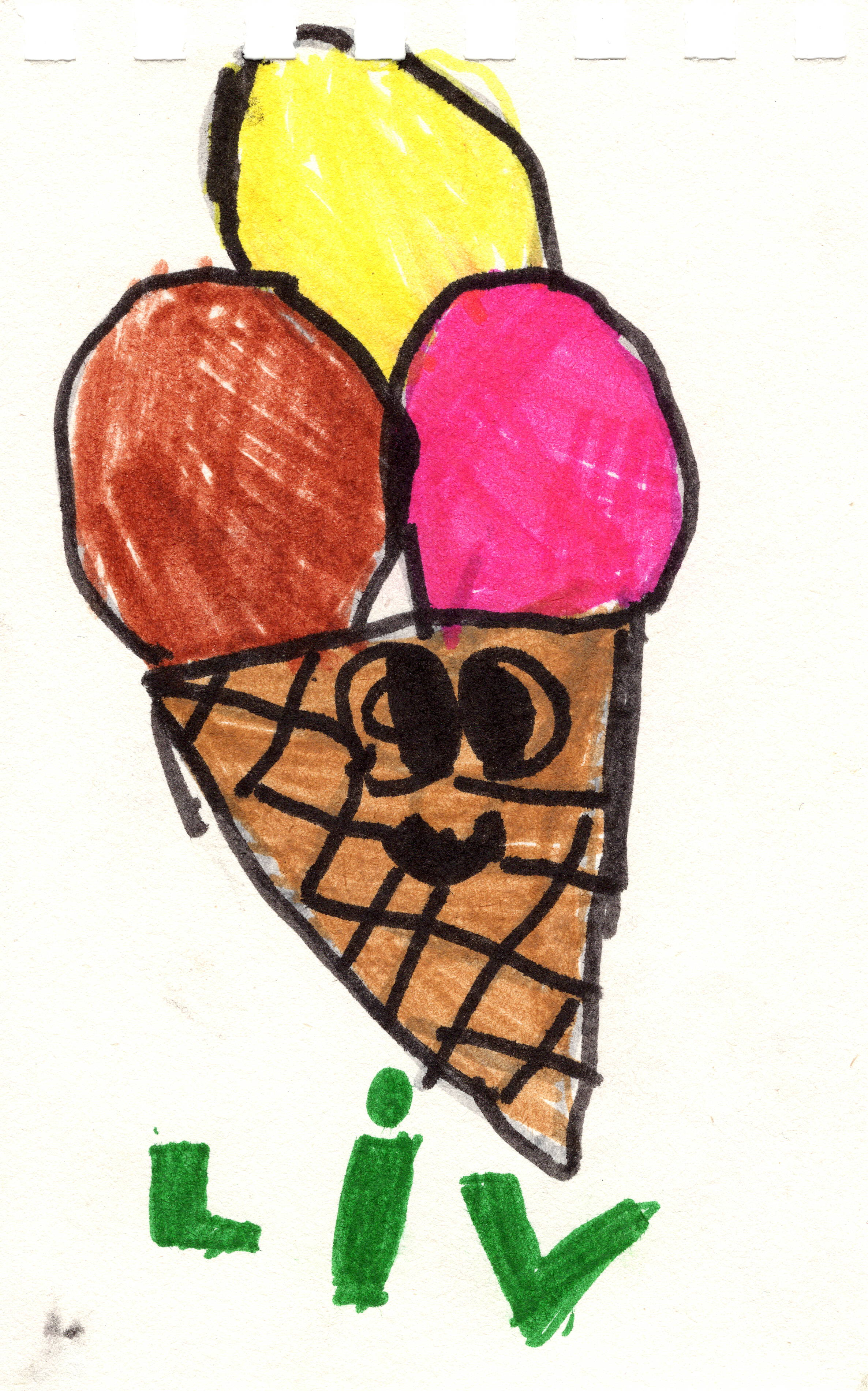 Child drawing by Liv